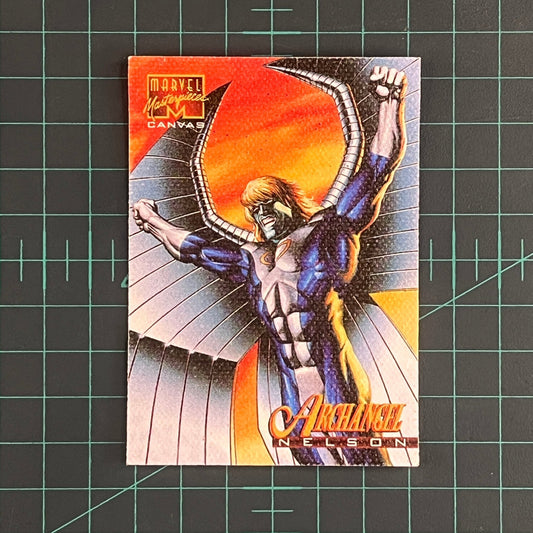 1 Archangel | Nelson | Canvas | 1995 | Marvel Masterpieces | Trading Card - RetroguySA