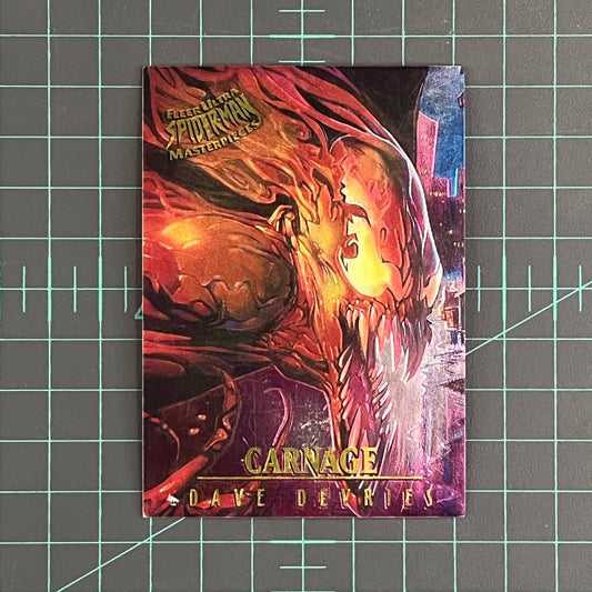 1 Carnage | DeVries | 1995 | Fleer Ultra Spider - Man Masterpieces | Trading Card - RetroguySA