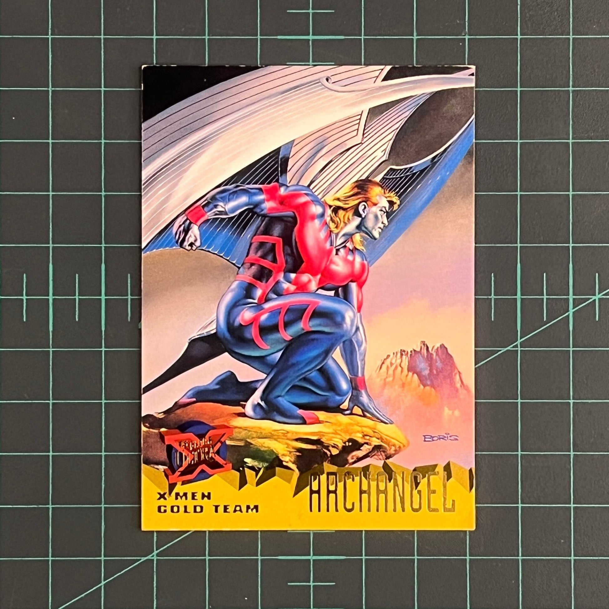 100 Archangel | Vallejo | Gold team | 1995 | Fleer Ultra X - Men | Trading Card - RetroguySA