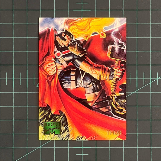 103 Thor | Devries | 1995 | Marvel Masterpieces | Trading Card - RetroguySA