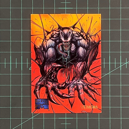 107 Venom | Patelis | 1995 | Marvel Masterpieces | Trading Card - RetroguySA