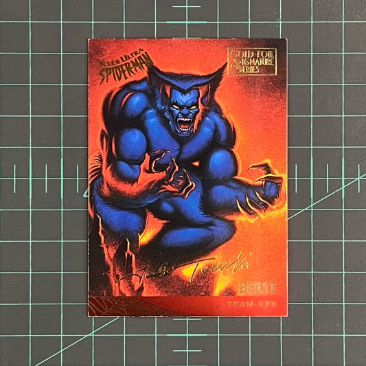 109 Beast | 1995 | Gold Foil Signature Series | Fleer Ultra Spider - Man | Trading Card - RetroguySA