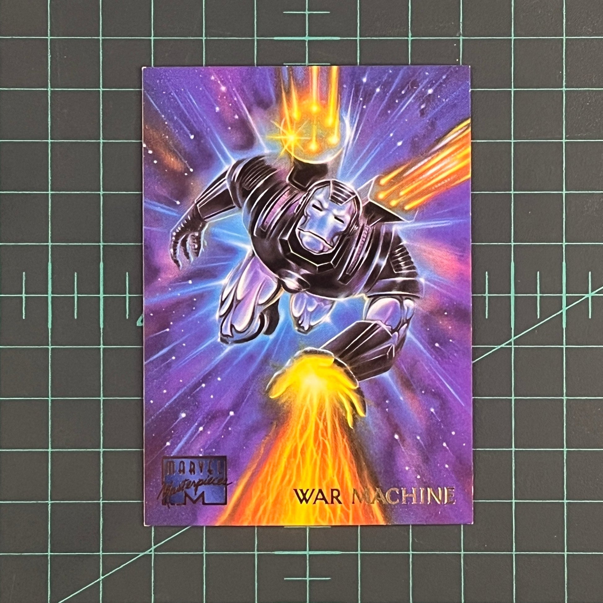 110 War Machine | Patelis | 1995 | Marvel Masterpieces | Trading Card - RetroguySA