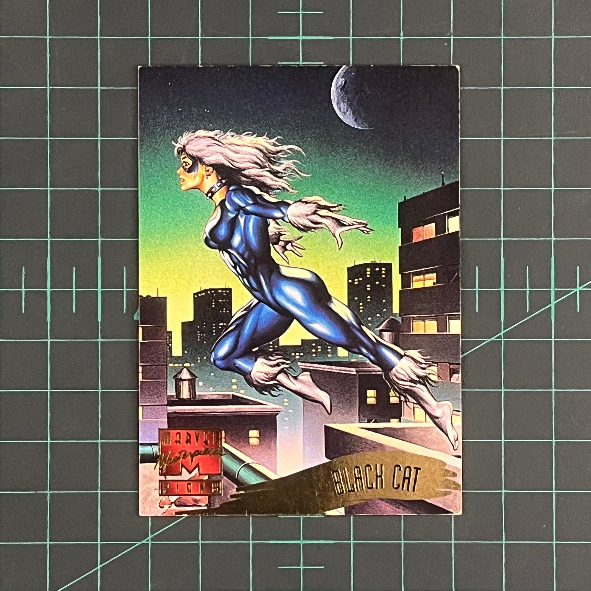 115 Black Cat | Nelson | 1995 | Marvel Masterpieces | Trading Card - RetroguySA