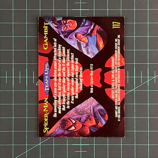 117 Gambit | 1995 | Fleer Ultra Spider - Man | Trading Card - RetroguySA