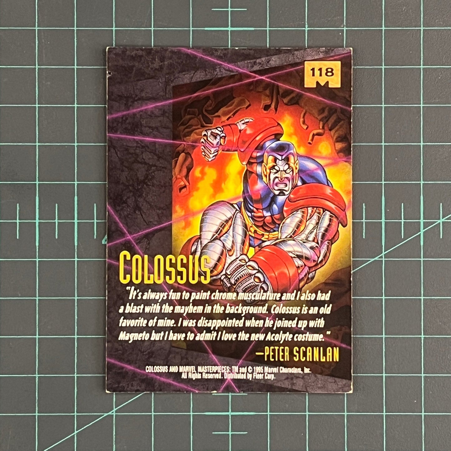 118 Colossus | Scanlan | 1995 | Marvel Masterpieces | Trading Card - RetroguySA