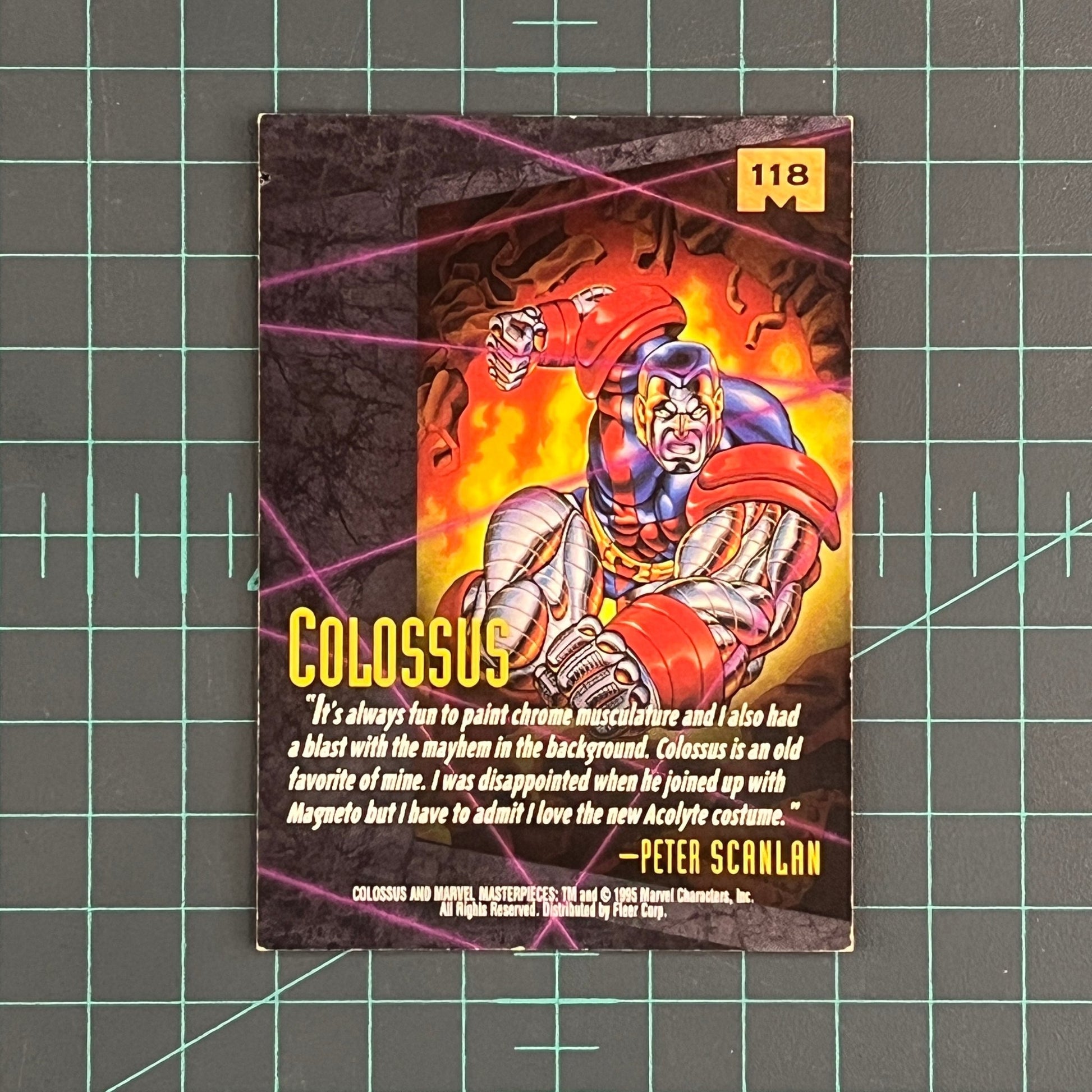 118 Colossus | Scanlan | 1995 | Marvel Masterpieces | Trading Card - RetroguySA