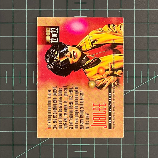 12 Jubilee | Nelson | Canvas | 1995 | Marvel Masterpieces | Trading Card - RetroguySA