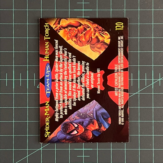 120 Human Torch | 1995 | Fleer Ultra Spider - Man | Trading Card - RetroguySA