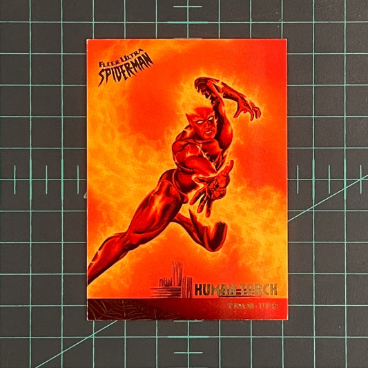 120 Human Torch | 1995 | Fleer Ultra Spider - Man | Trading Card - RetroguySA