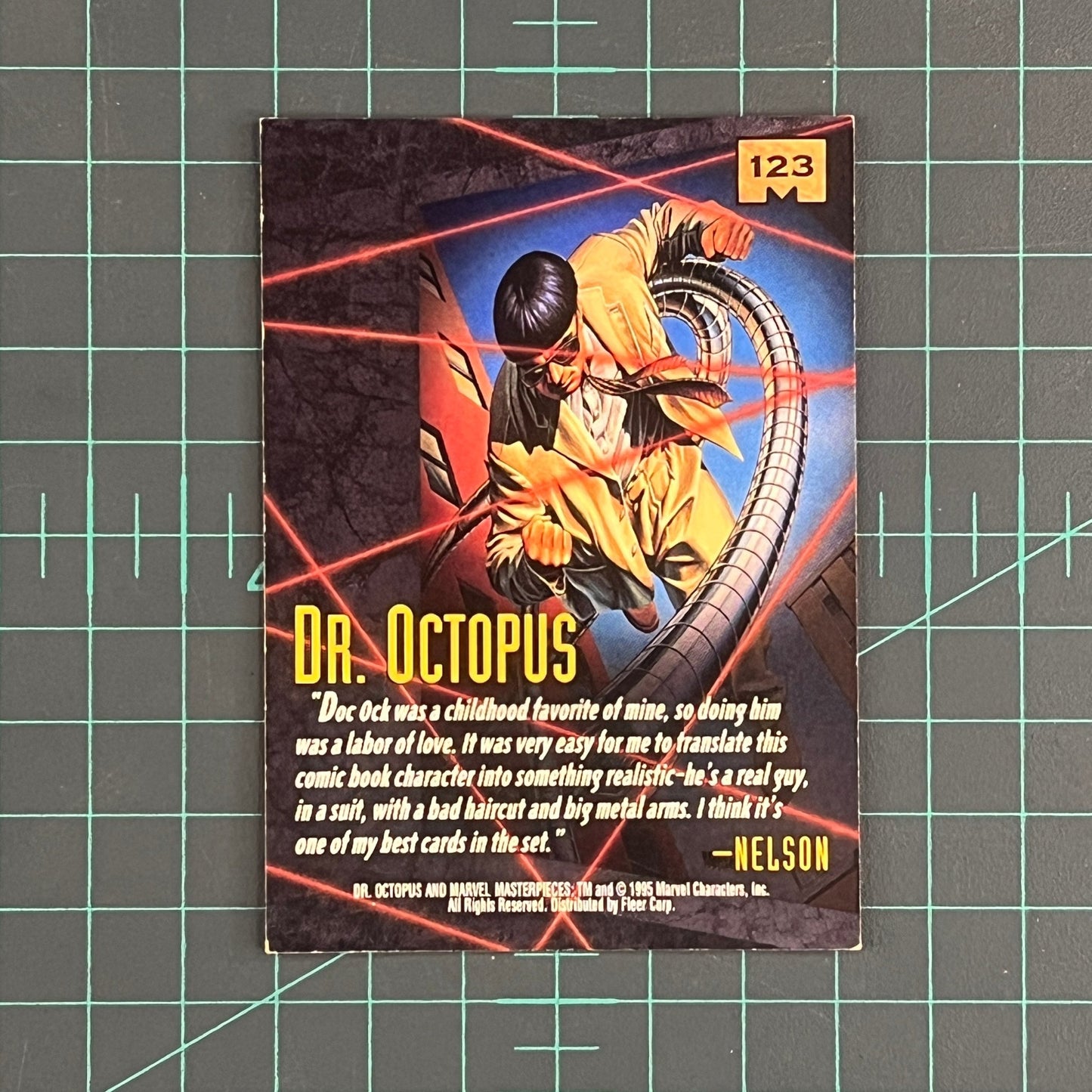 123 Dr. Octopus | Nelson | 1995 | Marvel Masterpieces | Trading Card - RetroguySA