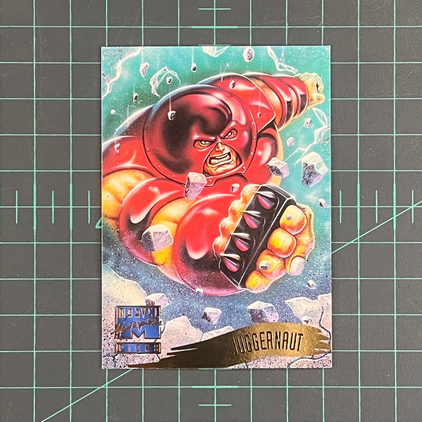 128 Juggernaut | Patelis | 1995 | Marvel Masterpieces | Trading Card - RetroguySA