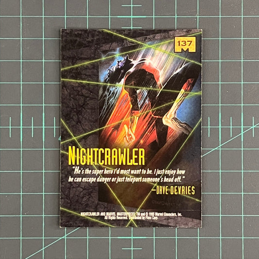137 Nightcrawler | Devries | 1995 | Marvel Masterpieces | Trading Card - RetroguySA