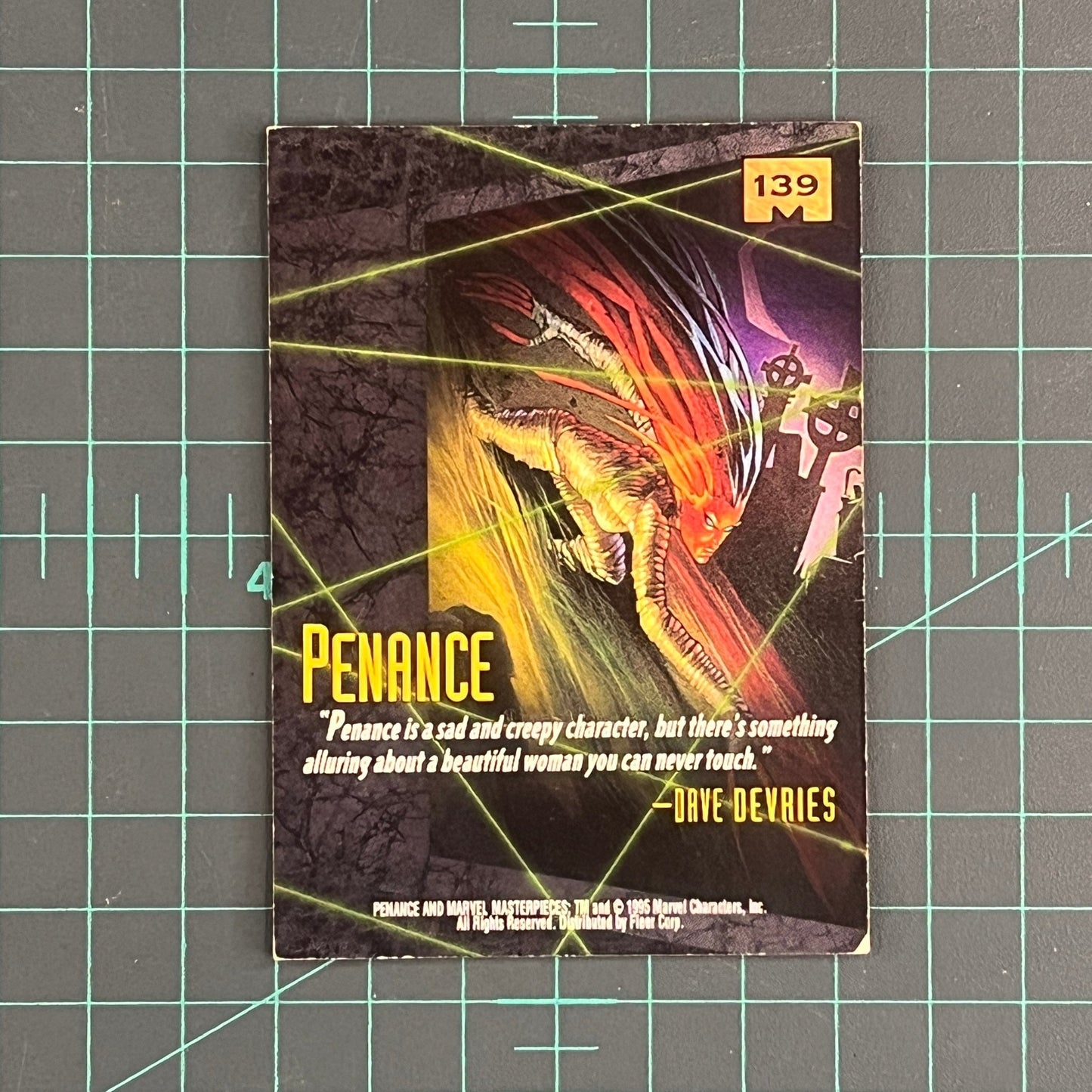 139 Penance | Devries | 1995 | Marvel Masterpieces | Trading Card - RetroguySA