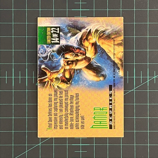14 Namor | DeVries | Canvas | 1995 | Marvel Masterpieces | Trading Card - RetroguySA