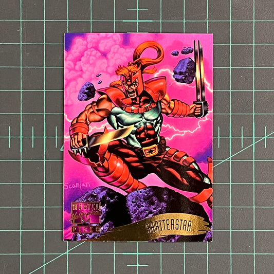 144 Shatterstar | Scanlan | 1995 | Marvel Masterpieces | Trading Card - RetroguySA