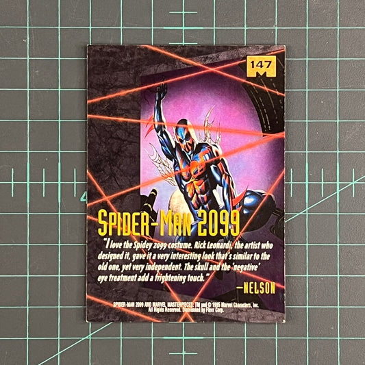 147 Spider - Man 2099 | Nelson | 1995 | Marvel Masterpieces | Trading Card - RetroguySA