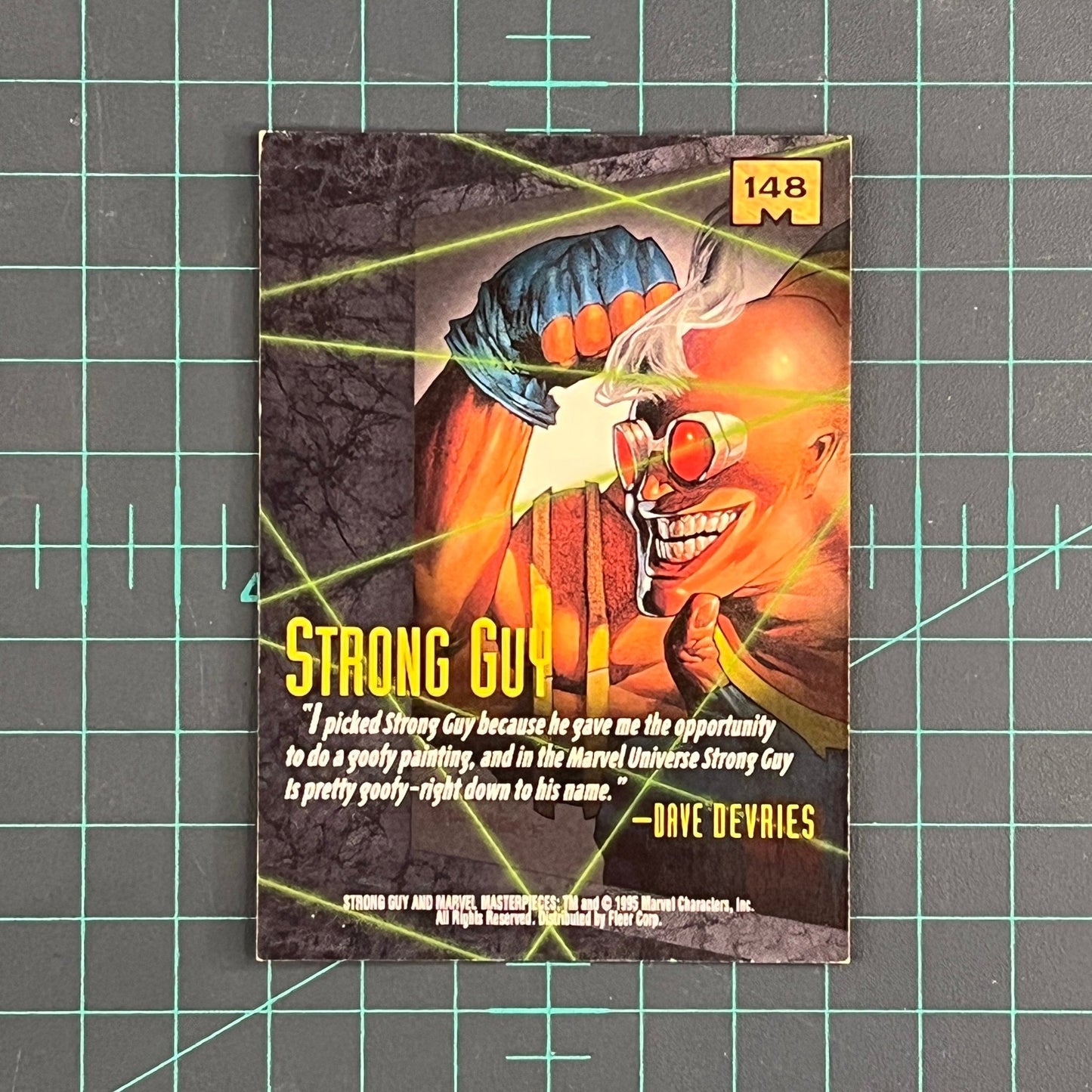 148 Strong Guy | De Vries | 1995 | Marvel Masterpieces | Trading Card - RetroguySA