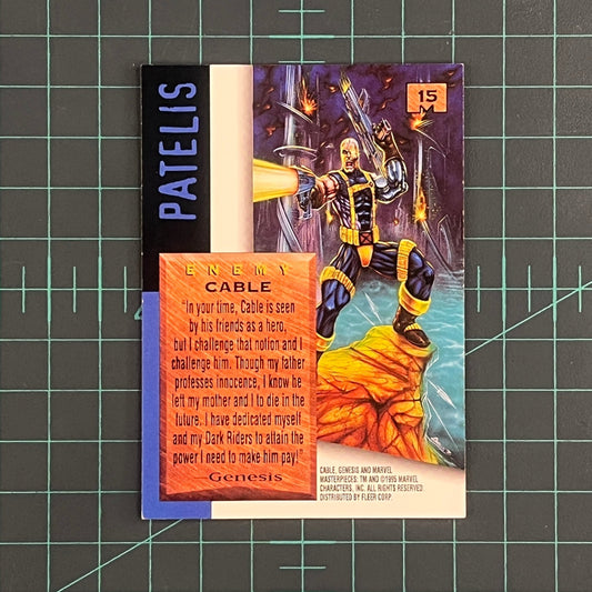 15 Cable | Patelis | 1995 | Marvel Masterpieces | Trading Card - RetroguySA