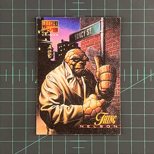 21 Thing | Nelson | Canvas | 1995 | Marvel Masterpieces | Trading Card - RetroguySA