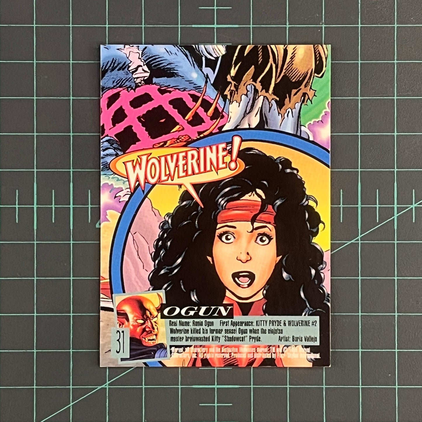 31 Ogun | 1996 | X - men Ultra Fleer Wolverine | Trading Card - RetroguySA
