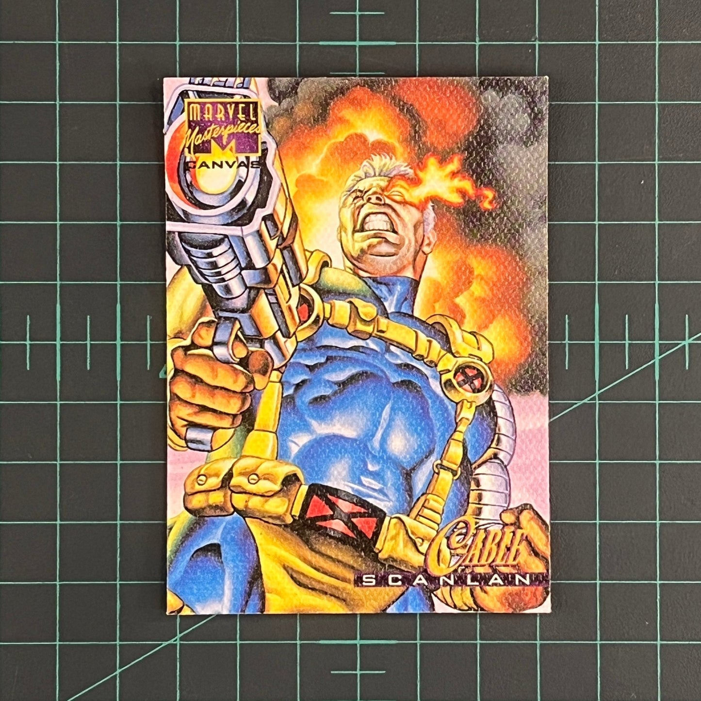 4 Cable | Scanlan | Canvas | 1995 | Marvel Masterpieces | Trading Card - RetroguySA