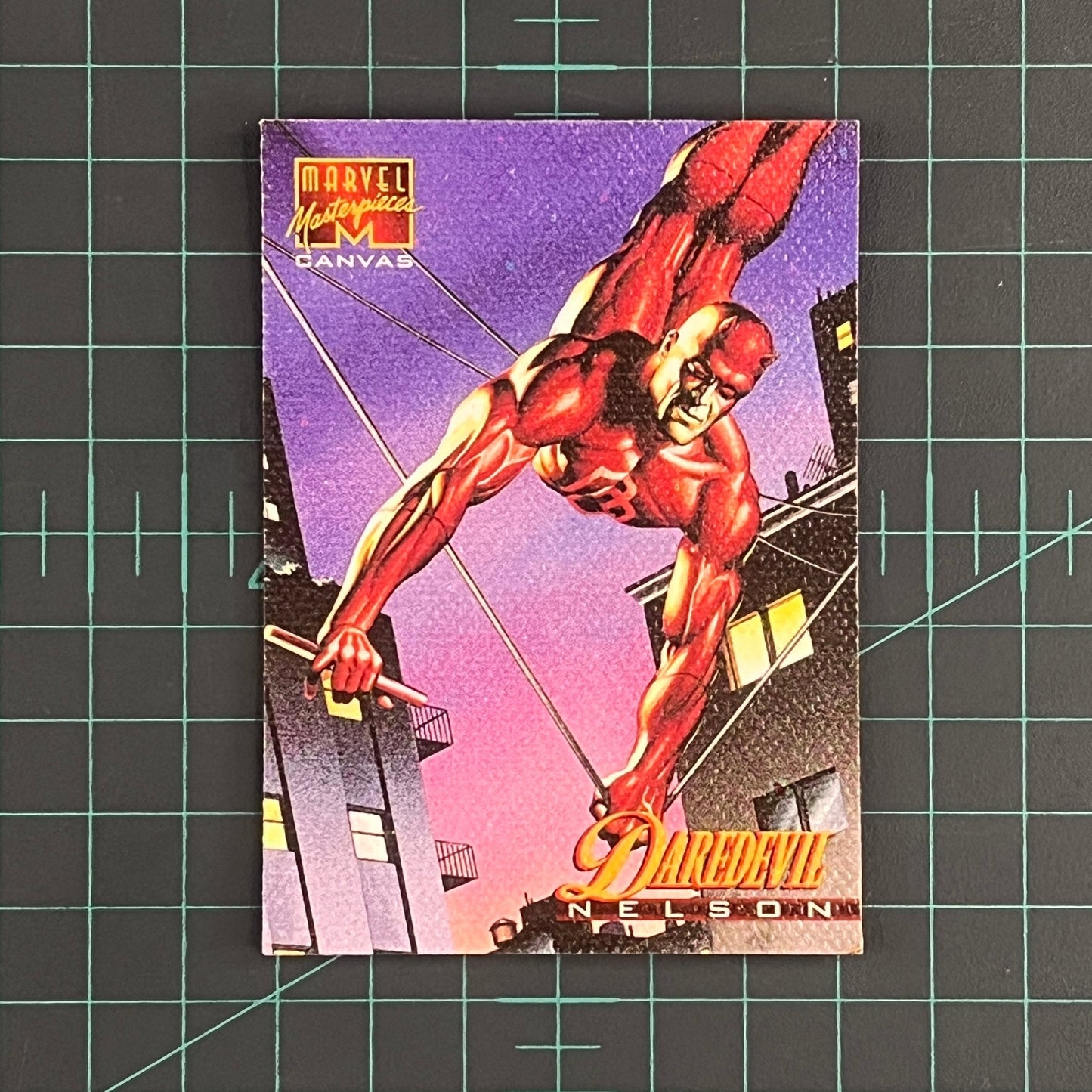 5 Daredevil | Nelson | Canvas | 1995 | Marvel Masterpieces | Trading Card - RetroguySA