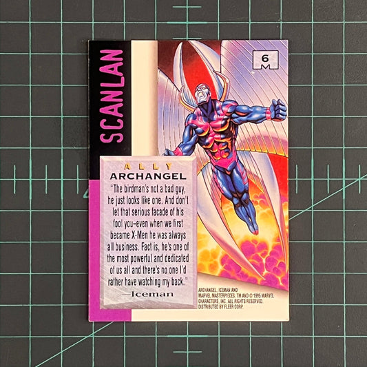 6 Archangel | Scanlan | 1995 | Marvel Masterpieces | Trading Card - RetroguySA