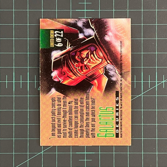 6 Galactus | DeVries | Canvas | 1995 | Marvel Masterpieces | Trading Card - RetroguySA