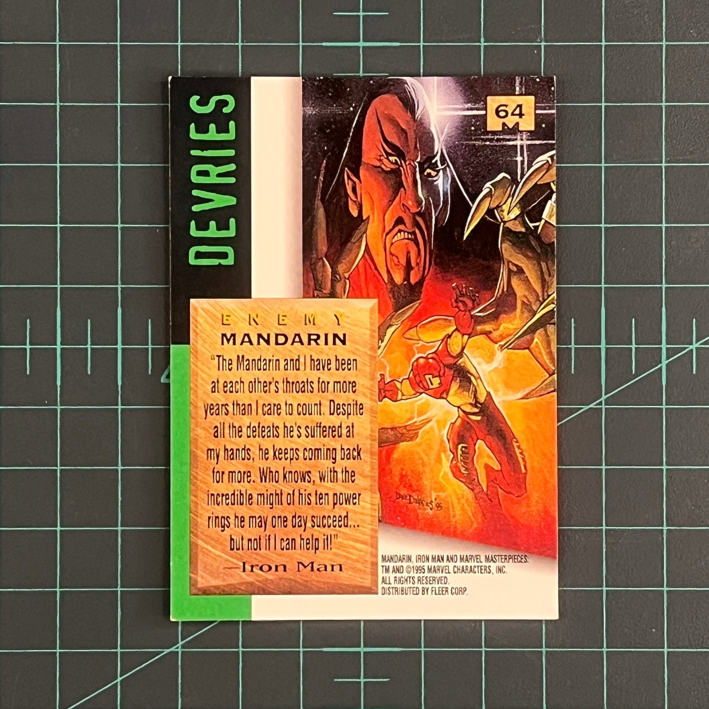 64 Mandarin | Devries | 1995 | Marvel Masterpieces | Trading Card - RetroguySA