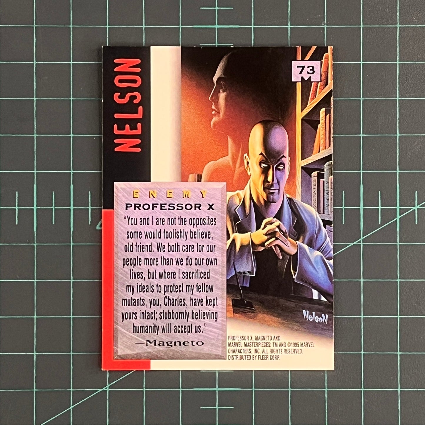 73 Professor X | Nelson | 1995 | Marvel Masterpieces | Trading Card - RetroguySA