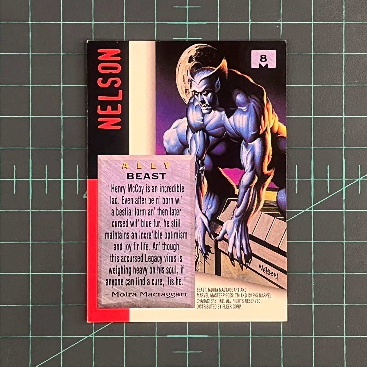 8 Beast | Nelson | 1995 | Marvel Masterpieces | Trading Card - RetroguySA