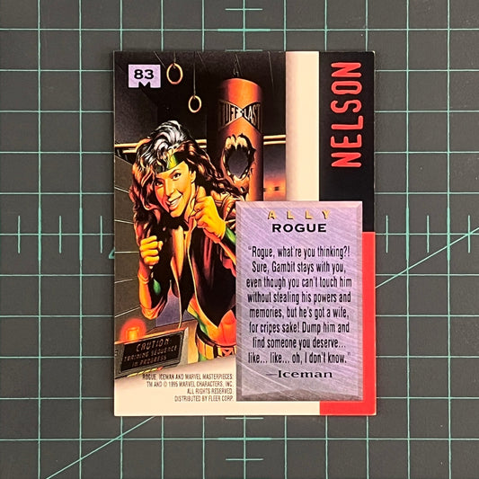 83 Rogue | Nelson | 1995 | Marvel Masterpieces | Trading Card - RetroguySA