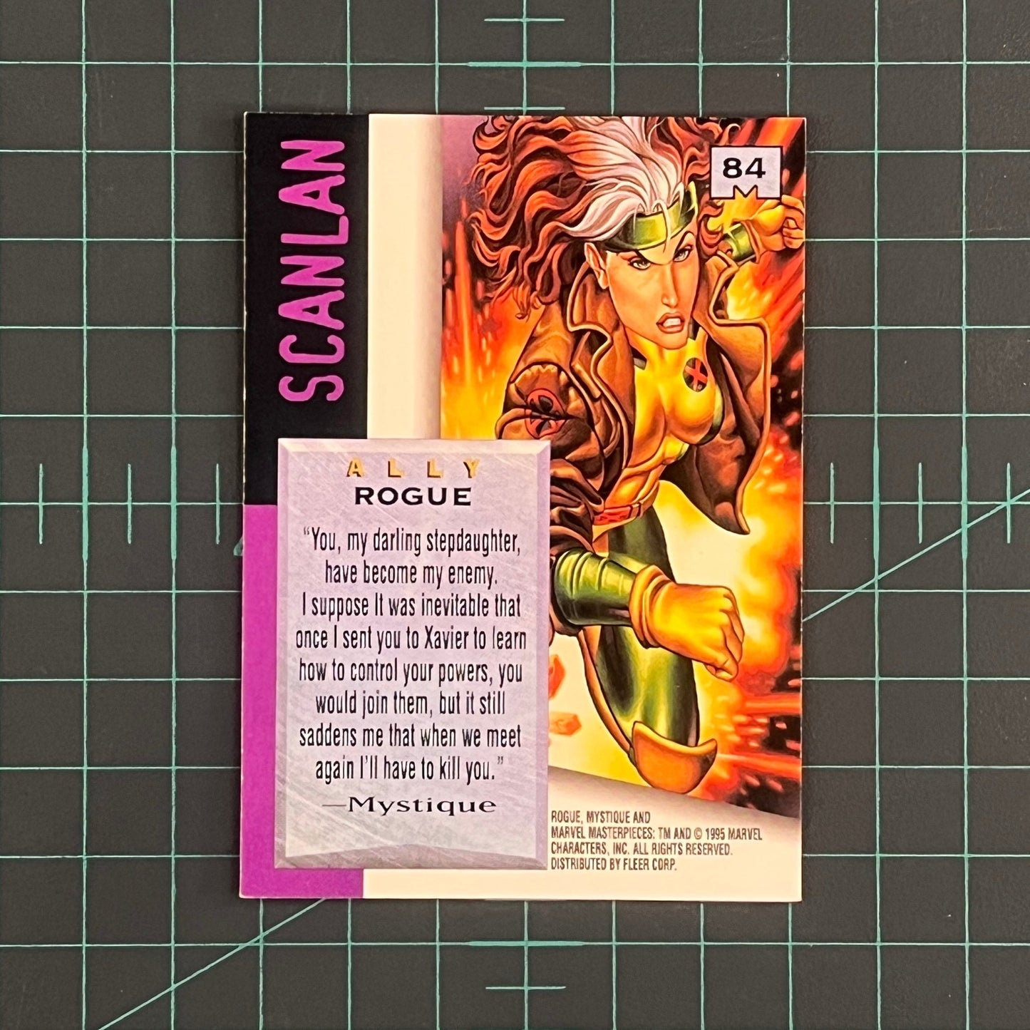 84 Rogue | Scanlan | 1995 | Marvel Masterpieces | Trading Card - RetroguySA
