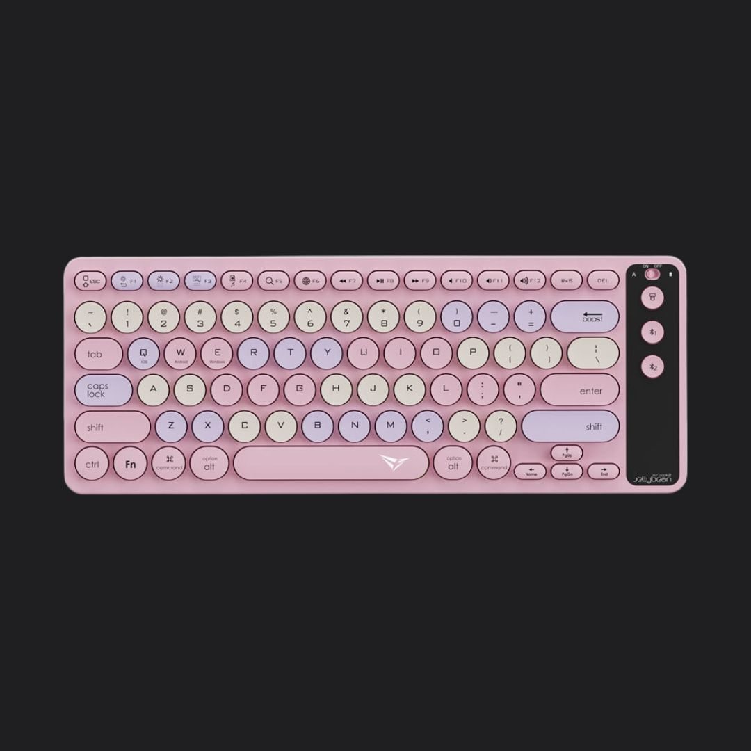 Alcatroz Jellybean Air Dock 2 Bluetooth and Wireless Keyboard - Spring Pink