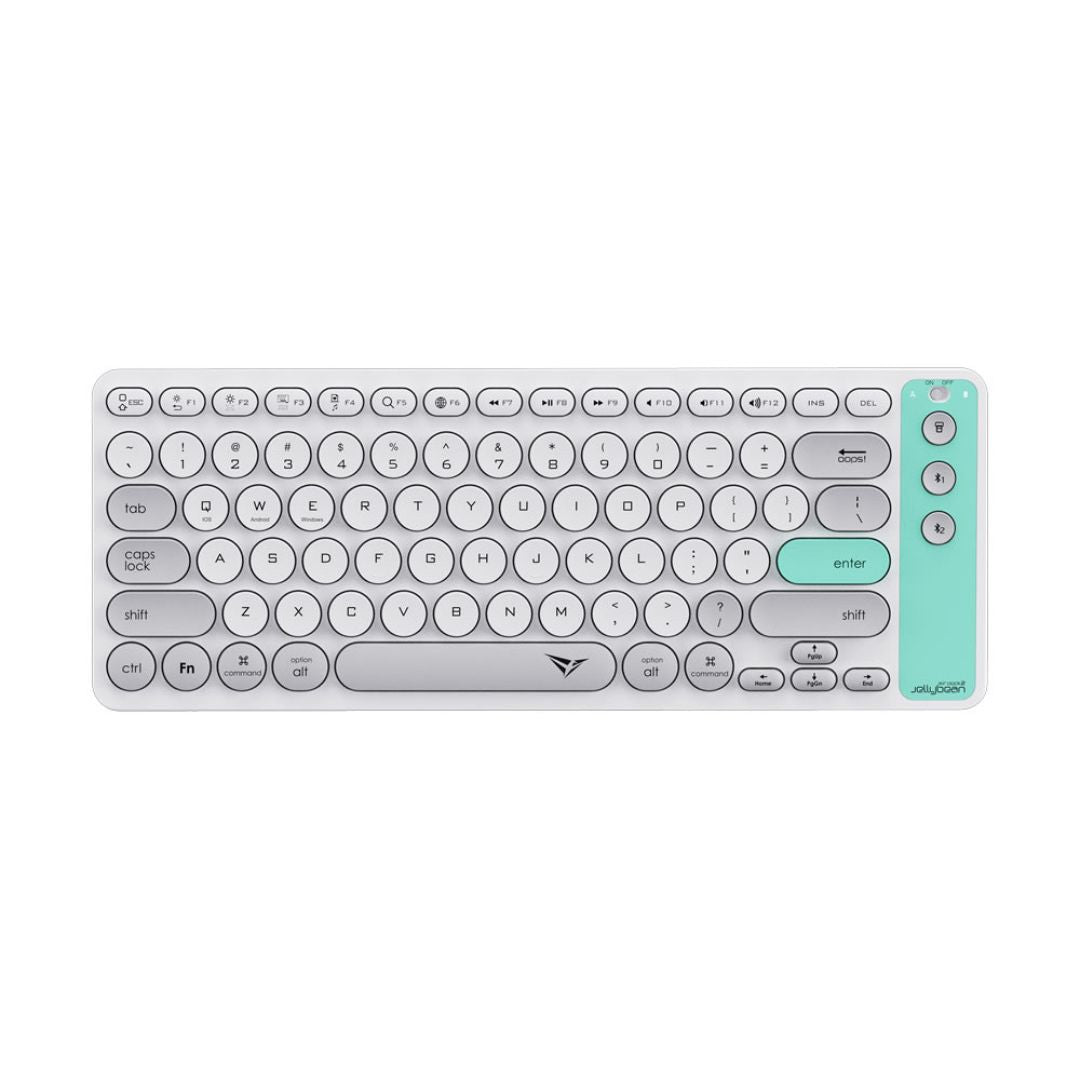 Alcatroz Jellybean Air Dock 2 Bluetooth and Wireless Keyboard - Winter White