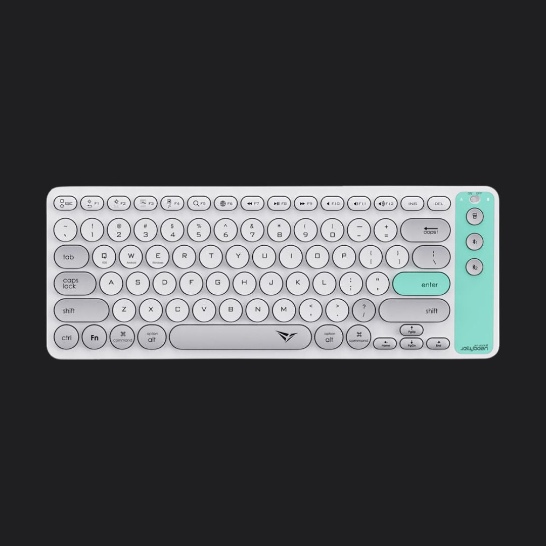 Alcatroz Jellybean Air Dock 2 Bluetooth and Wireless Keyboard - Winter White