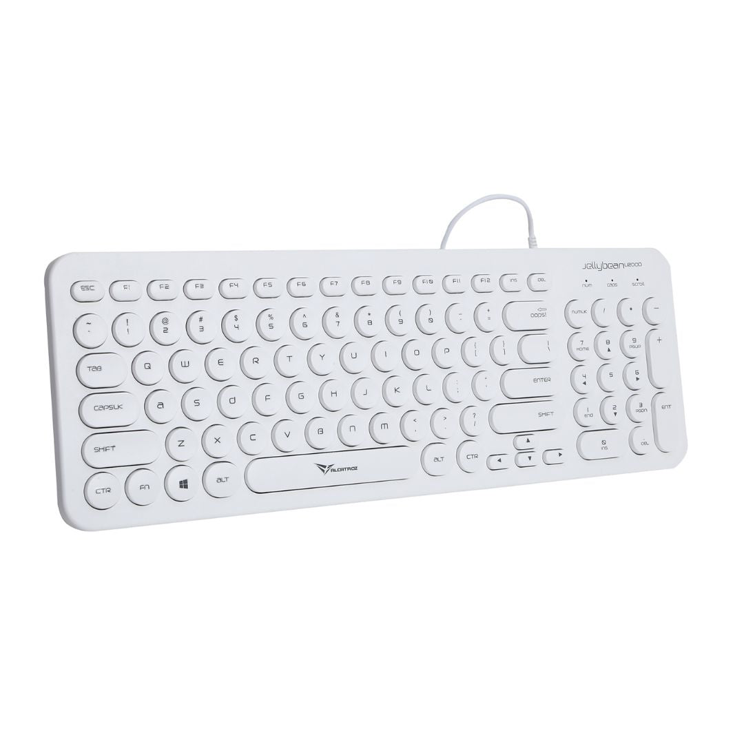 Alcatroz Jellybean U2000 Keyboard and Mouse - White