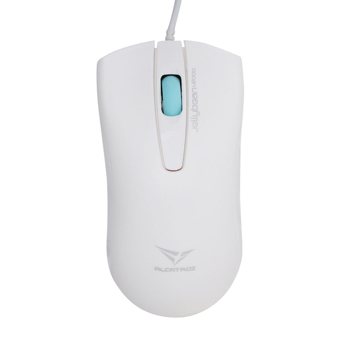 Alcatroz Jellybean U2000 Keyboard and Mouse - White/Mint