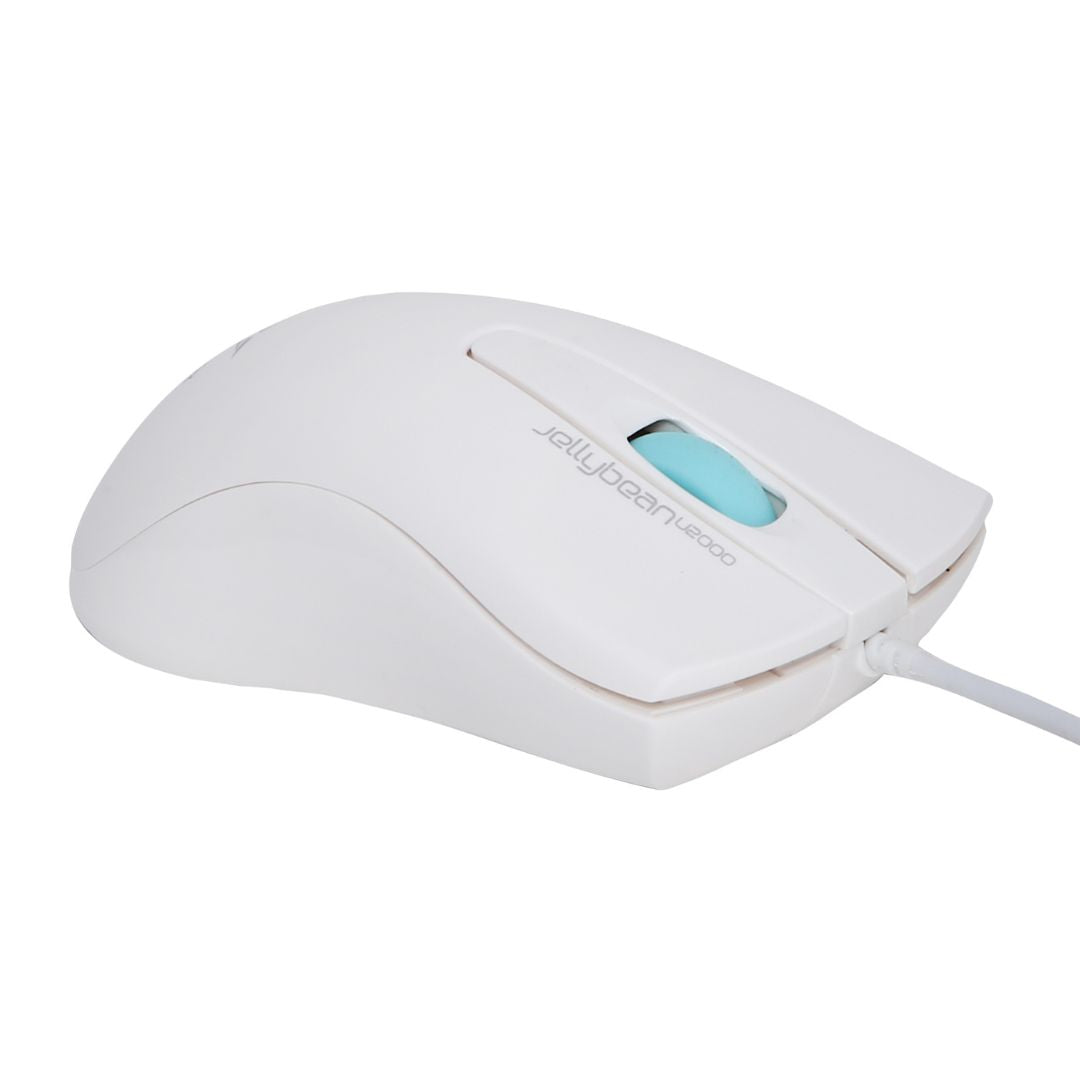 Alcatroz Jellybean U2000 Keyboard and Mouse - White/Mint