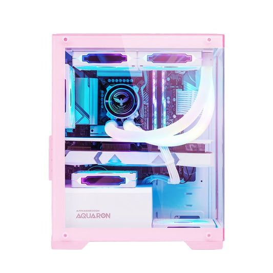Armaggeddon Aquaron MicroATX Gaming Case - Pink