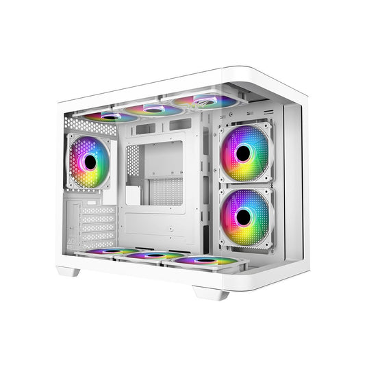Armaggeddon Aquaron X-Curve 285 MicroATX Gaming Case - White