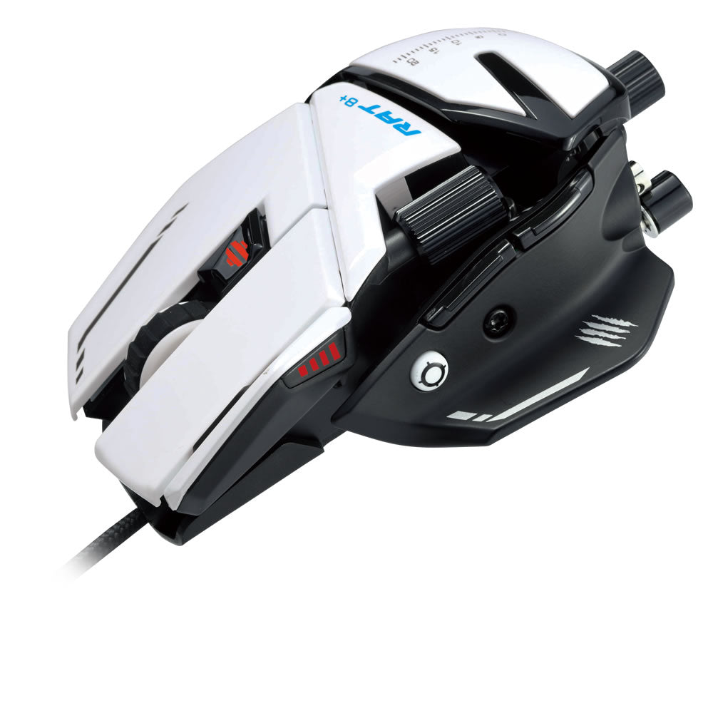 Mad Catz R.A.T. 8+ Wired Fully Adjustable Gaming Mouse - White