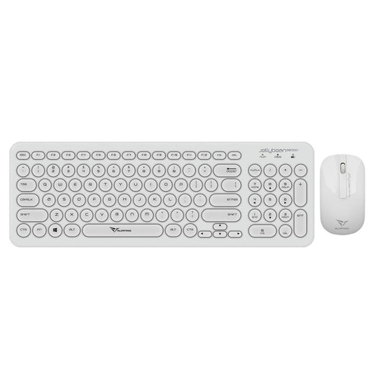 Alcatroz A2000 Jellybean Wireless Keyboard and Mouse Combo - White - RetroguySA