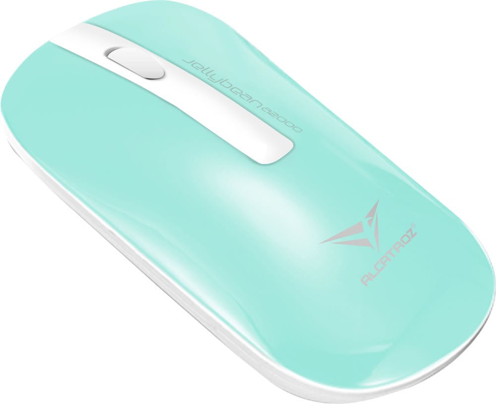 Alcatroz A2000 Jellybean Wireless Keyboard and Mouse Combo - White/Mint - RetroguySA
