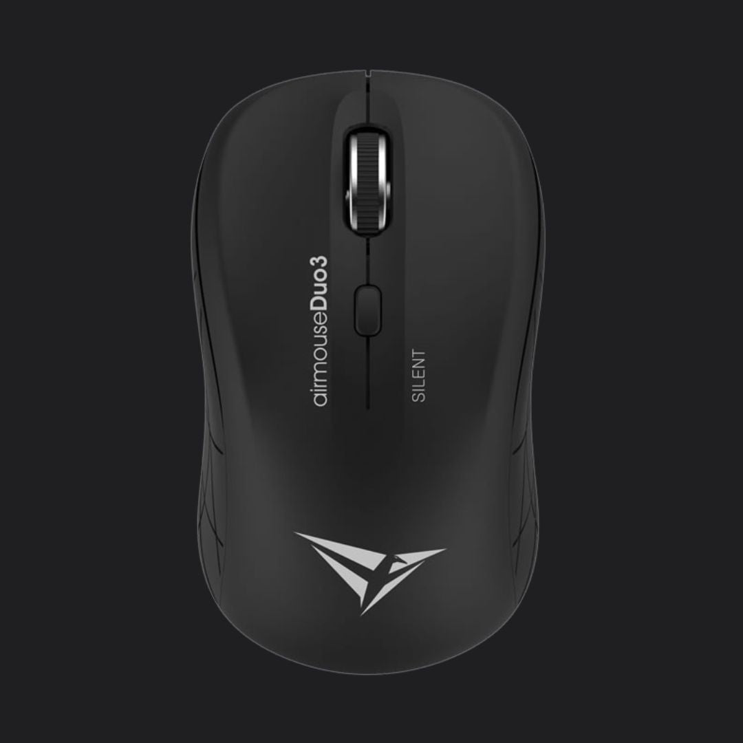 Alcatroz Airmouse Duo 3 Silent Wireless and Bluetooth Mouse - Black - RetroguySA