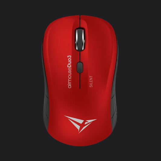 Alcatroz Airmouse Duo 3 Silent Wireless and Bluetooth Mouse - Black/Red - RetroguySA