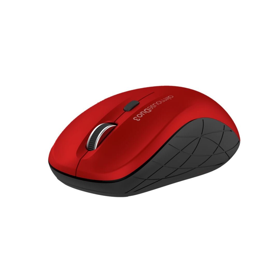 Alcatroz Airmouse Duo 3 Silent Wireless and Bluetooth Mouse - Black/Red - RetroguySA