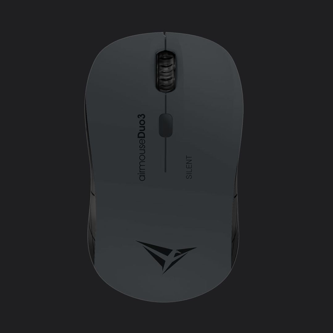 Alcatroz Airmouse Duo 3 Silent Wireless and Bluetooth Mouse - Carbon - RetroguySA