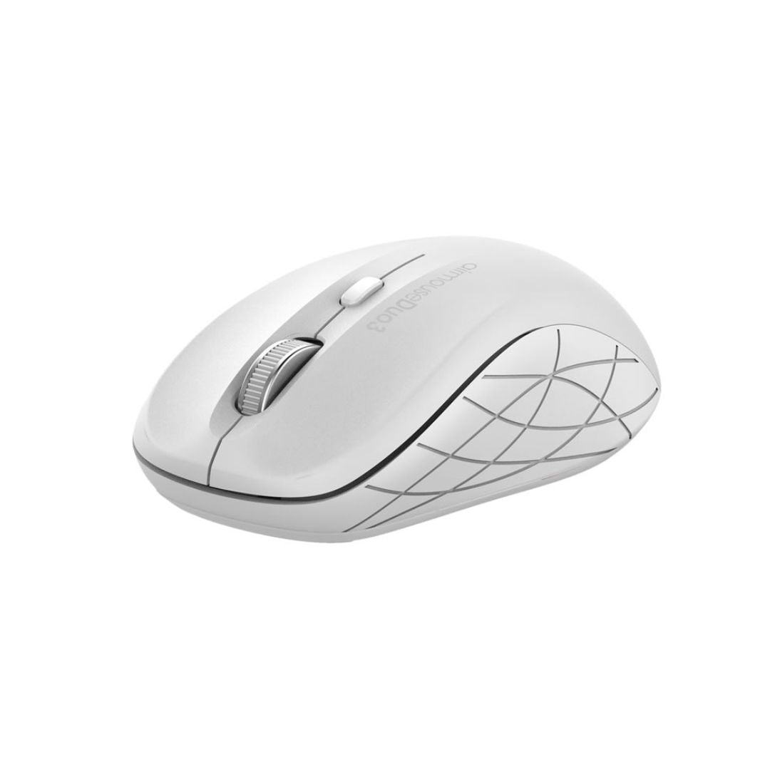 Alcatroz Airmouse Duo 3 Silent Wireless and Bluetooth Mouse - White - RetroguySA